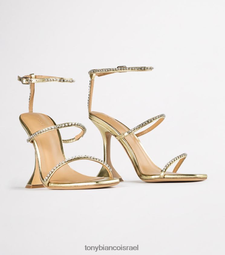 נעלי עקב | נשים נאפה זהב מתכתי Tony Bianco עקבים ביישנים 8BNR8T303